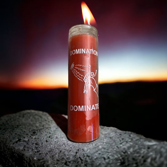 DOMINATION 7 DAY GLASS CANDLE