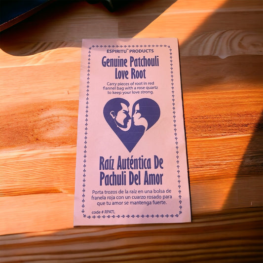 GENUINE PATCHOULI LOVE ROOT/ RAIZ AUTENTICA DE PACHULI DEL AMOR (Envelope)