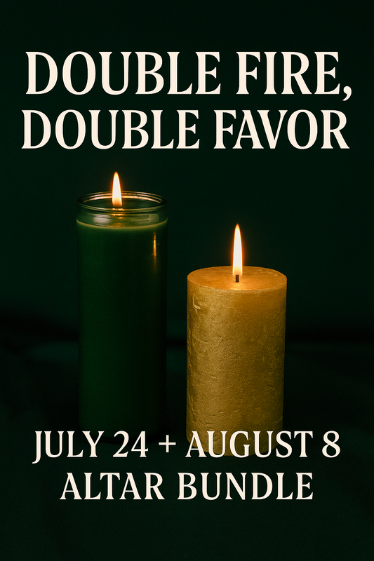 BUNDLE: DOUBLE FIRE, DOUBLE FAVOR – NEW MOON JULY 24 + 8.8 LIONS GATE
BONUS: CROWNED & COVERED AUDIO PRAYER