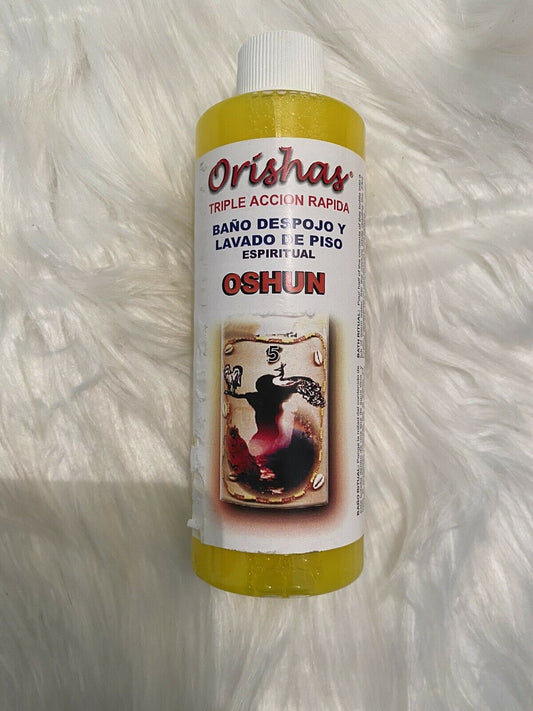 OSHUN ORISHA ~ 8 OZ.~RITUAL BATH & FLOOR WASH