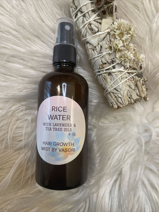 Rice Water For Hair Grow~ A Vasori Exclusive 4oz Amber Spray Bottle~ CUSTOM MADE