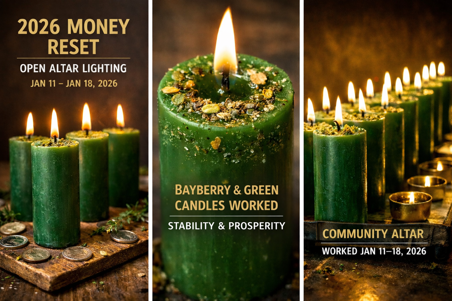 MONEY RESET — 2026 OPEN ALTAR LIGHTING (STABILITY & PROSPERITY) | JAN 11–JAN 18, 2026