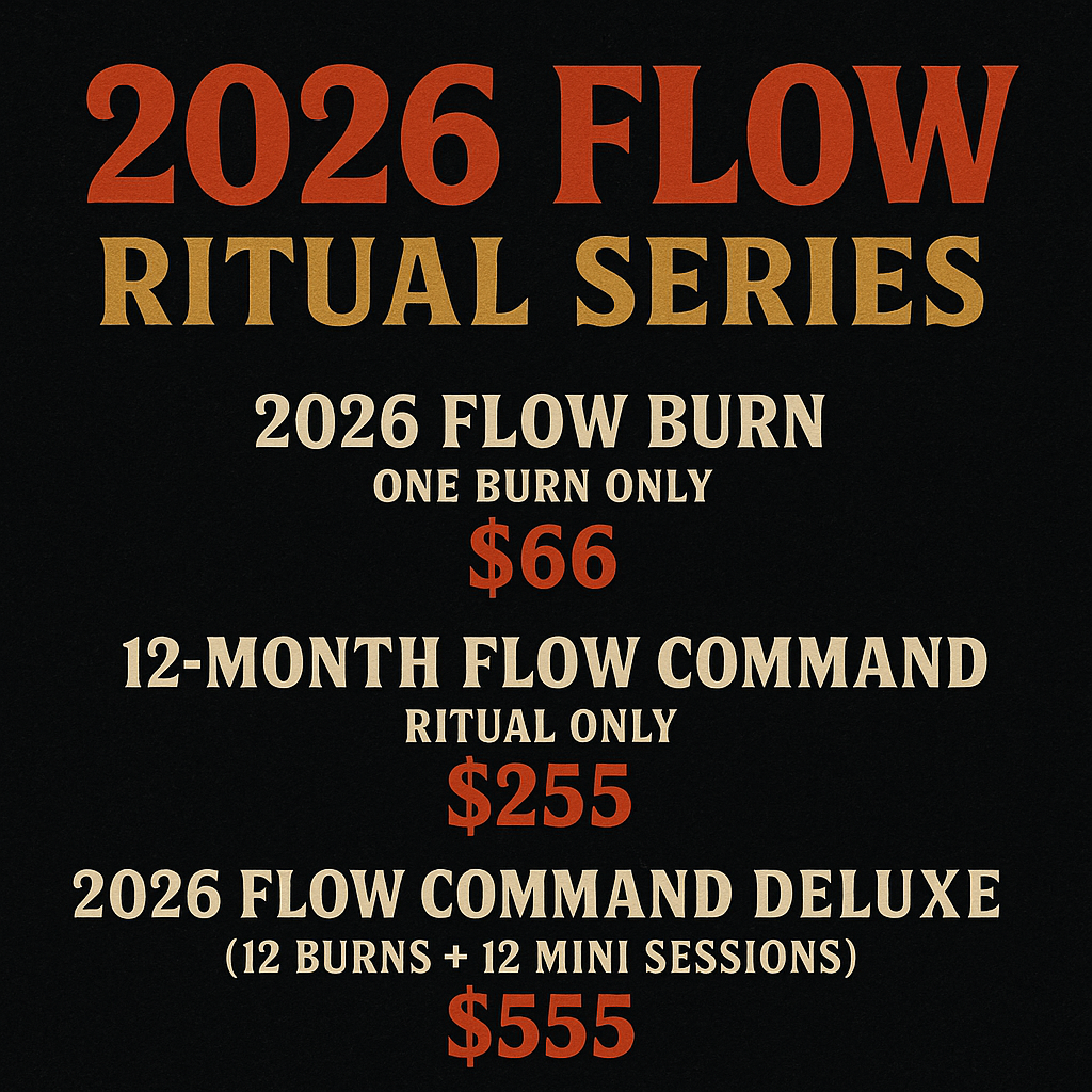2026 FLOW RITUAL SERIES — TRIPLE REVERSIBLE WORK • BEFORE THE NEW YEAR CLEAN OUT