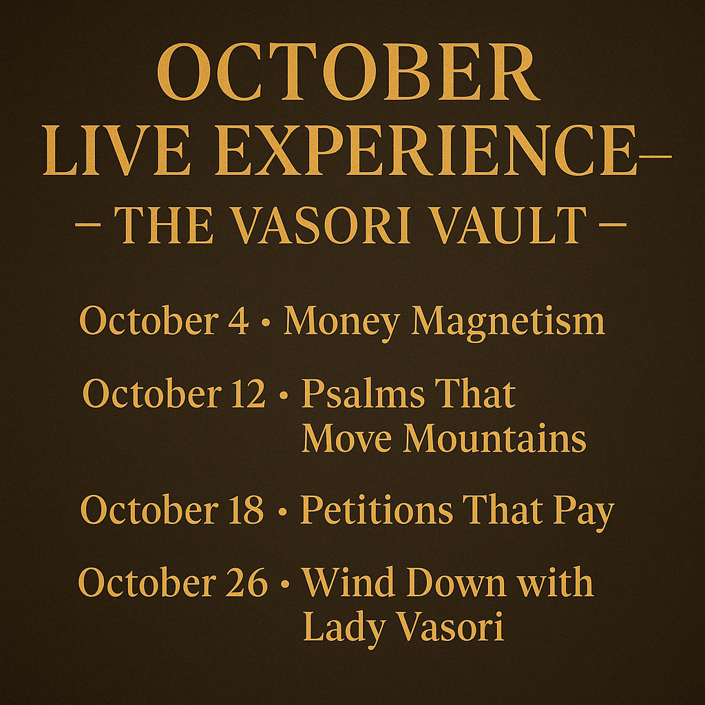 OCTOBER ZOOM LIVE EXPERIENCE | 4 CLASSES • $15 EACH • LIVE ON ZOOM