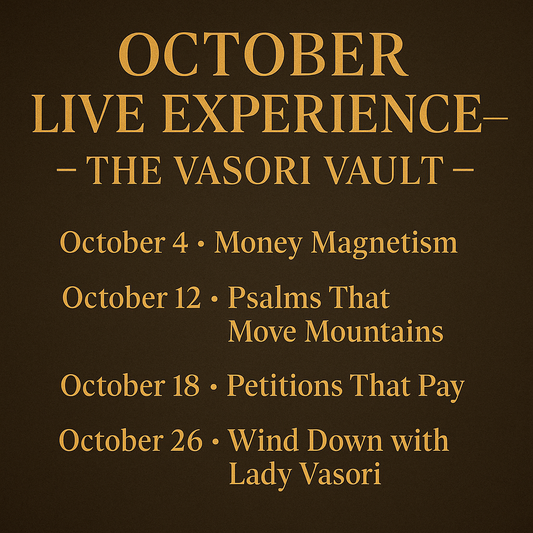 OCTOBER ZOOM LIVE EXPERIENCE | 4 CLASSES • $15 EACH • LIVE ON ZOOM