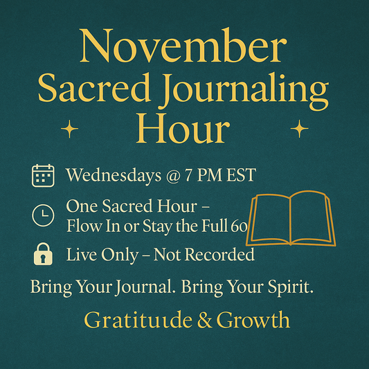 ✨ NOVEMBER JOURNALING HOUR LIVE ZOOM FLOW | EVERY WEDNESDAY @ 7PM EST✨