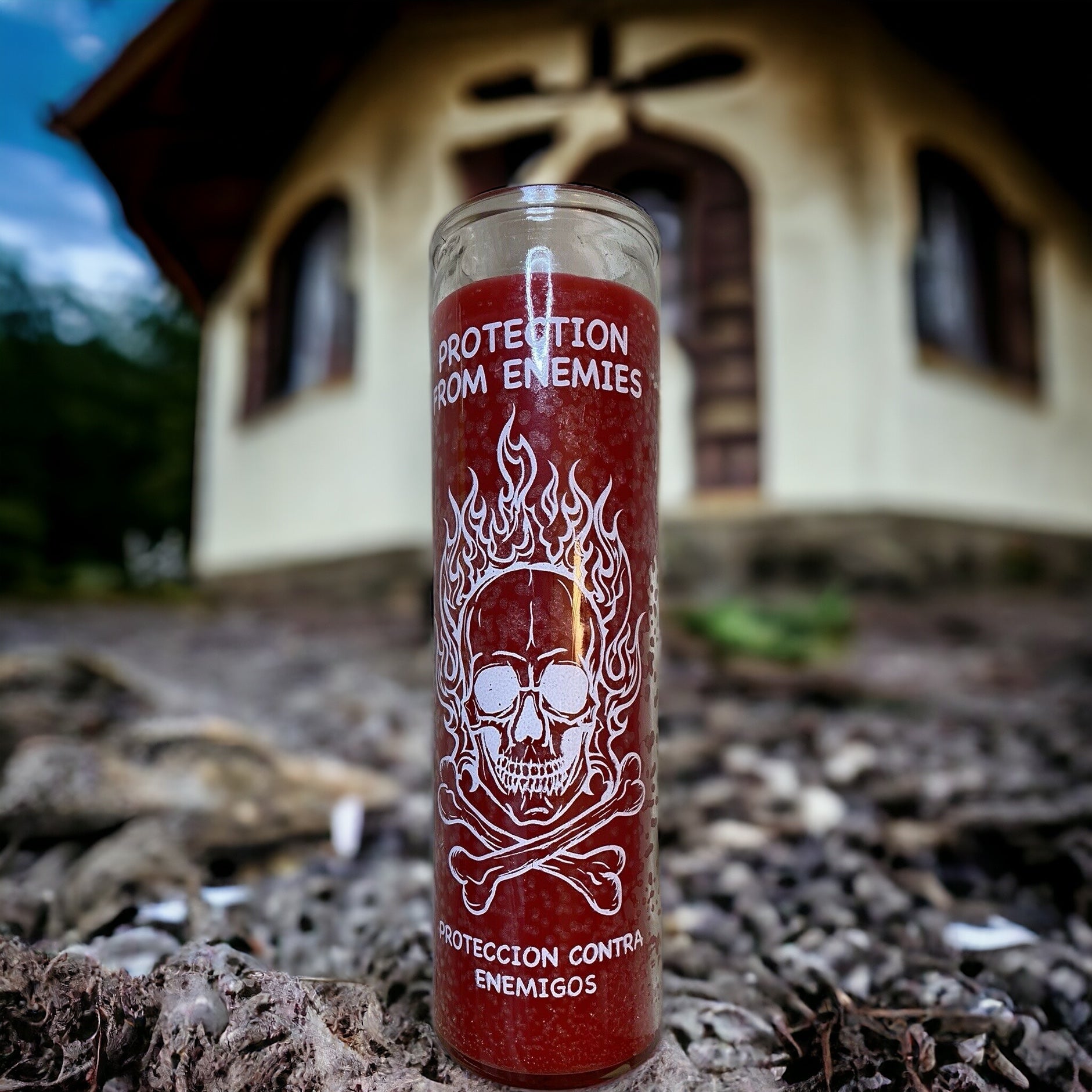 PROTECTION FROM ENEMIES 7 Day Candle Visions By Vasori