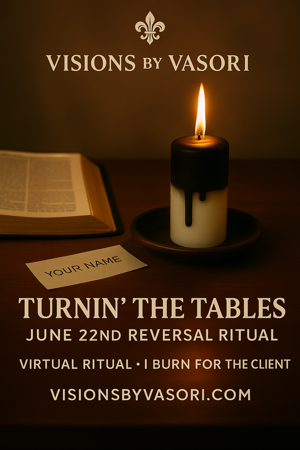 6.22.25 TURNING THE TABLES WANING MOON REVERSAL RITUAL