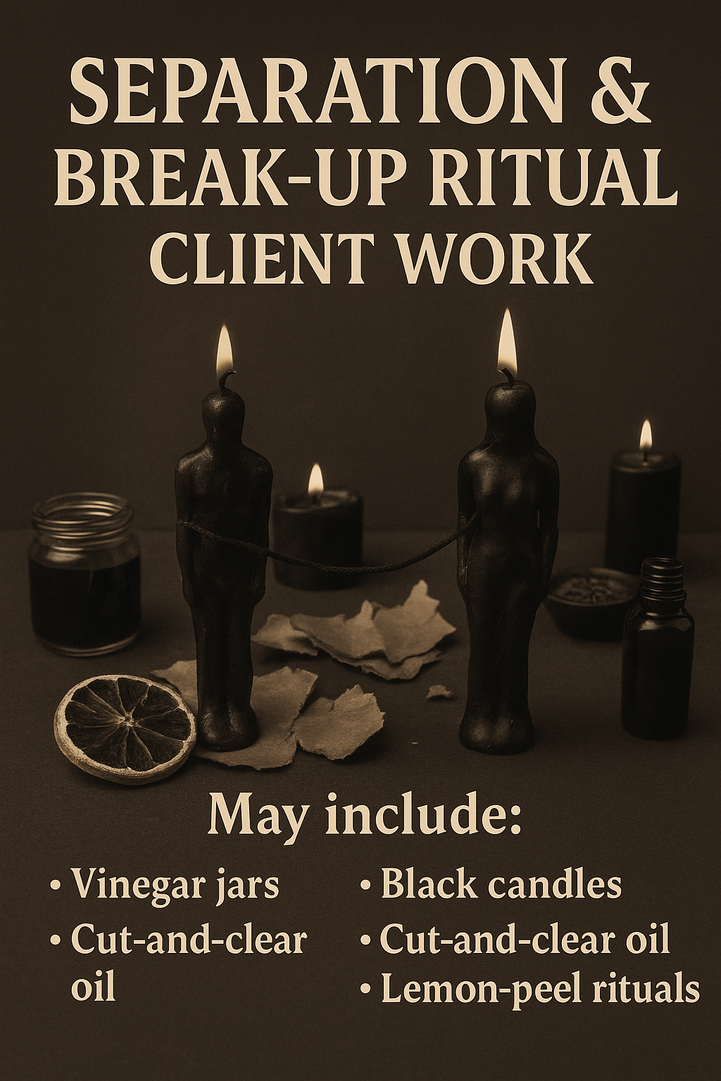 SEPARATION & BREAK-UP RITUAL CLIENT WORK