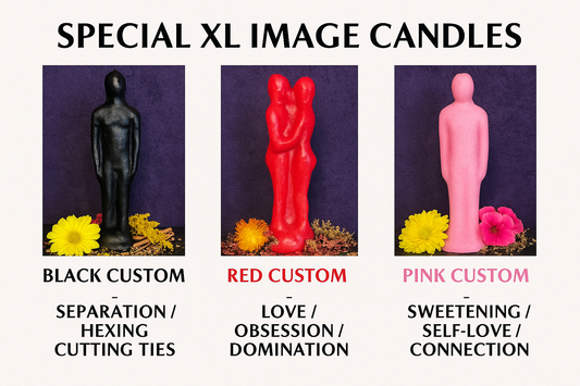 SPECIAL XL IMAGE CANDLES • LOVE BINDING OBSESSION DOM 3RD PARTY REMOVAL & HEXING • GREAT FOR TARGET WORKS