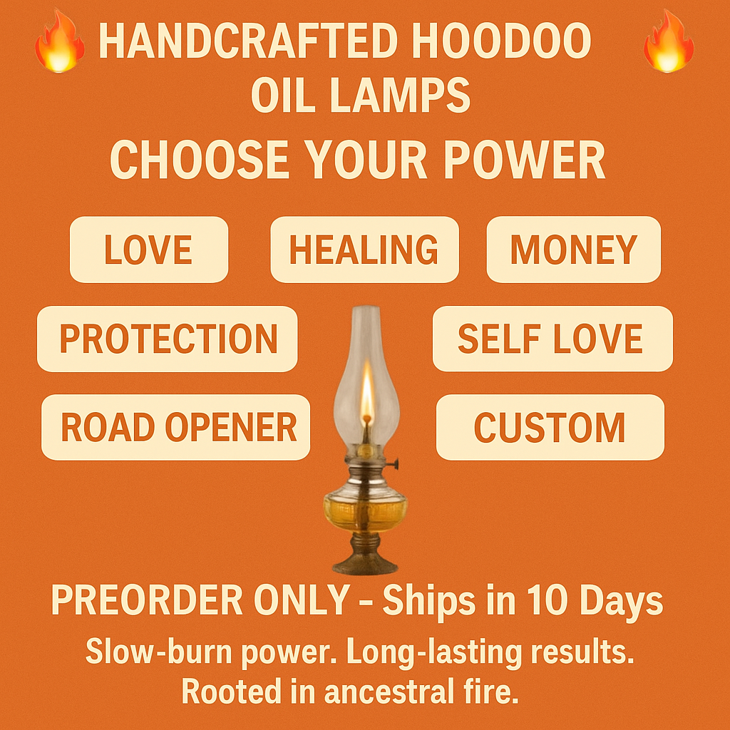 HANDCRAFTED HOODOO OIL LAMPS • LONG BURN, DEEP WORK