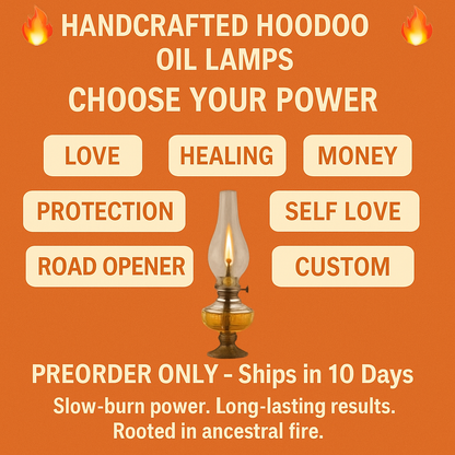 HANDCRAFTED HOODOO OIL LAMPS • LONG BURN, DEEP WORK