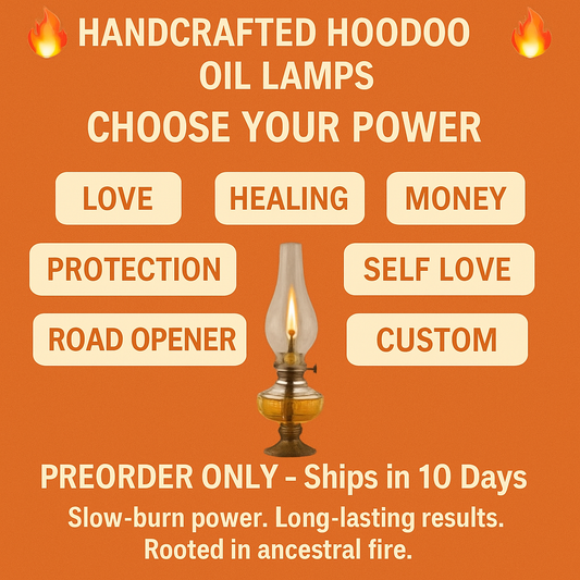 HANDCRAFTED HOODOO OIL LAMPS • LONG BURN, DEEP WORK