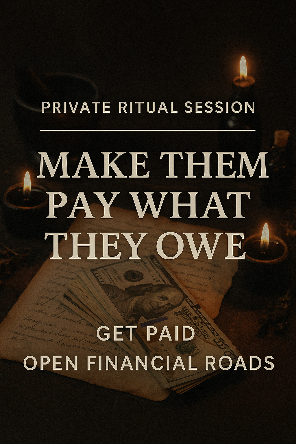 MAKE THEM PAY WHAT THEY OWE PRIVATE RITUAL